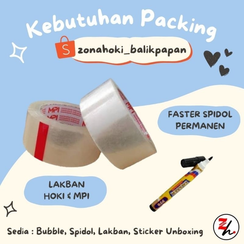 

READY JUAL LAKBAN HOKI TAPE & MPI SPIDOL PERMANEN FASTER HITAM KUAT BALIKPAPAN size 45mm 100 yard