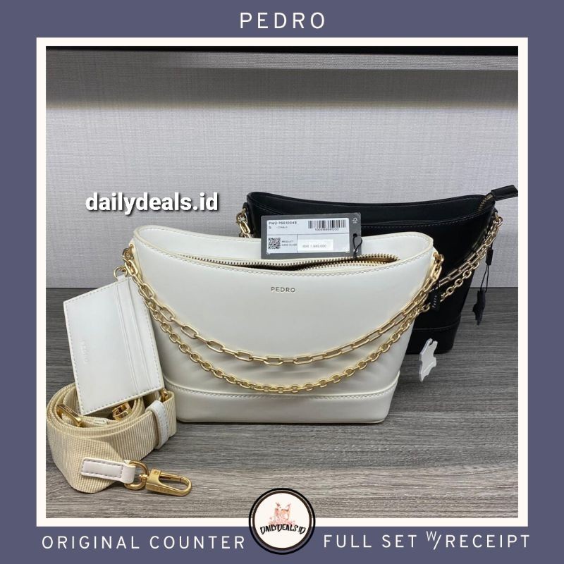 PW2-76610048 Leather Shoulder - Jast[p] P3DRO ORIGINAL COUNTER TAS BAG STORE STRUK ASLI MALL