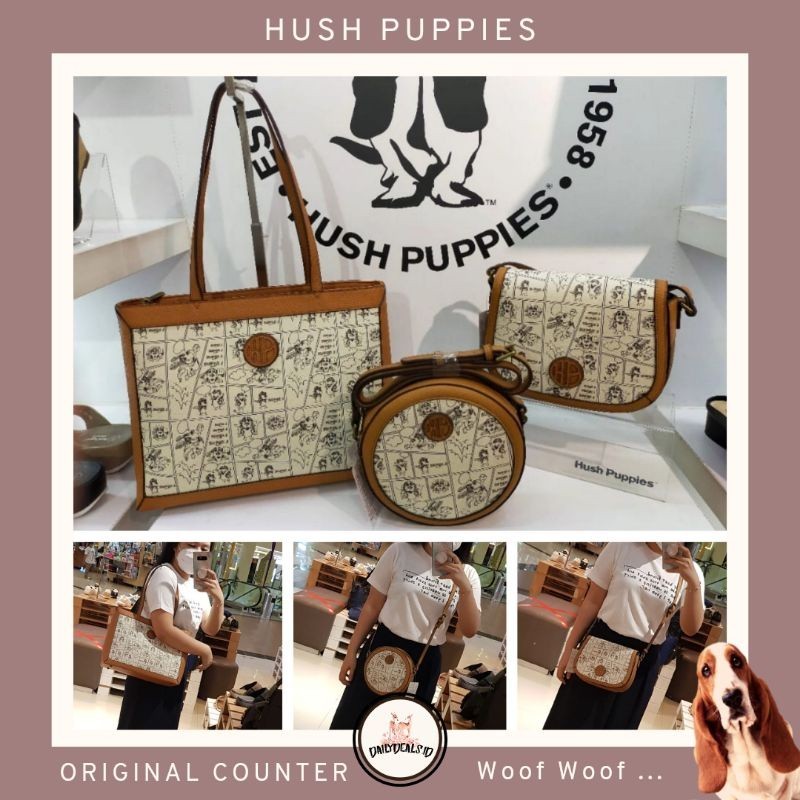 [READY] ORIGINAL LIMITED EDITION Jazel - Jastip HUSH PUPPIES ORIGINAL COUNTER TAS WANITA SLING TOTE 