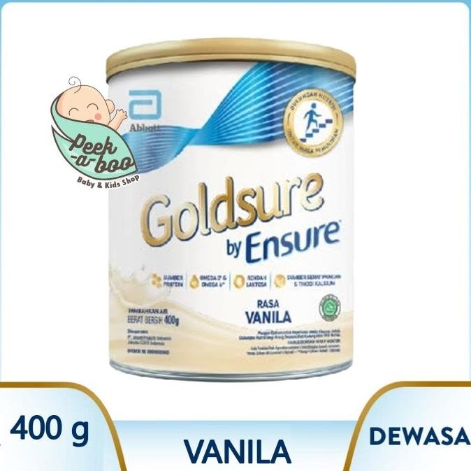 

GOLDSURE BY ENSURE VANILA 900GR 400GR SUSU NUTRISI DEWASA H24S