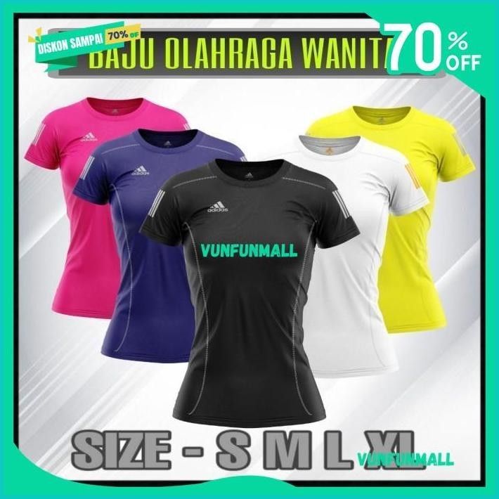KAOS OLAHRAGA WANITA FITNES SENAM AEROBIC ADIDAS ZUMBA JWA-02 HIGHT CLASS 