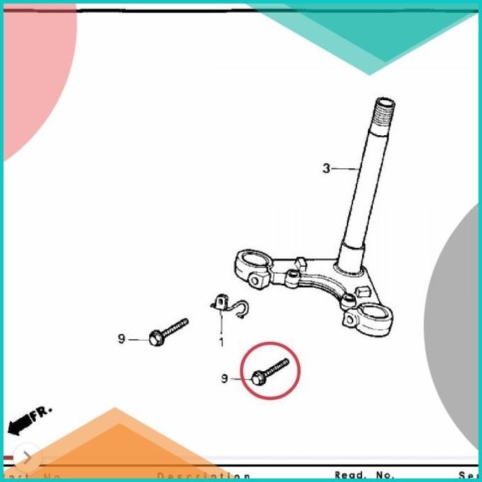 BAUT BAUD 8X40 SHOCK SEGITIGA T BAWAH HONDA GL PRO MAX NEOTECH ORI AHM
