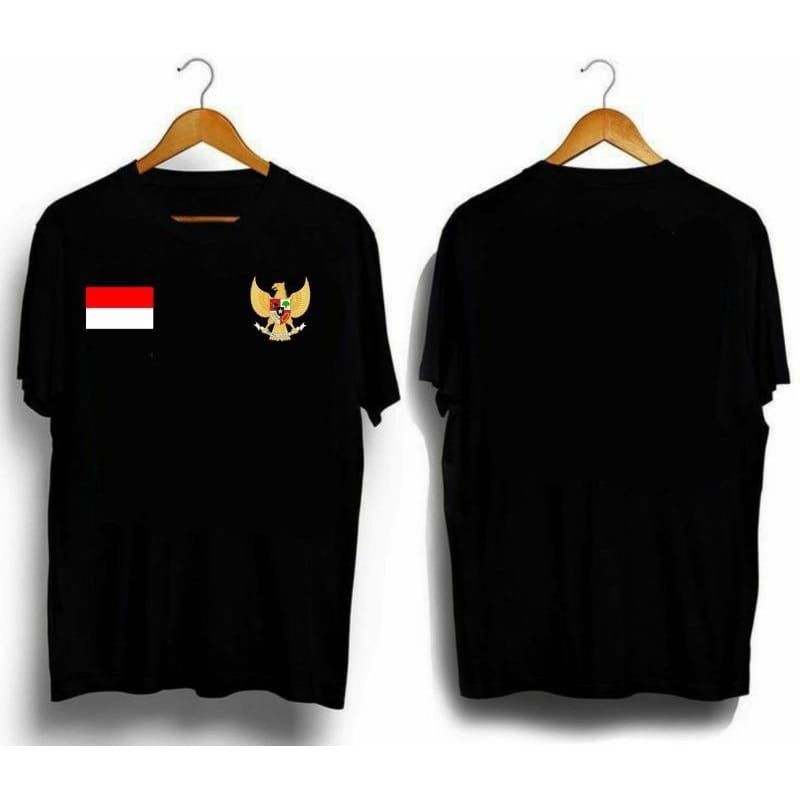 KAOS INDONESIA GARUDA LOGO BENDERA MERAH PUTIH SIMPEL