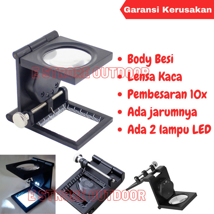 

Terlaris KACA PEMBESAR LIPAT - FOLDING MAGNIFIER SCALE 10X 10x QC KAIN, UANG SALE