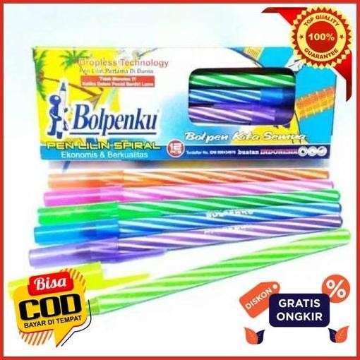 

Baru ( 1 Pcs ) Pulpen Murah Bolpenku Lilin Spiral Qc Pass