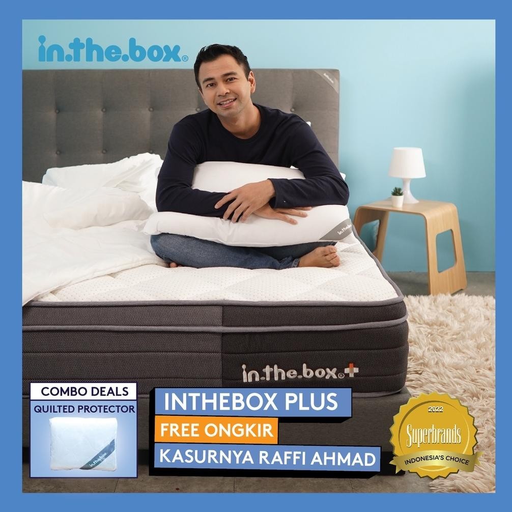 Bundle Kasur Springbed INTHEBOX PLUS & MP Quilted - Gratis Bantal !! | Ukuran 90x200cm,100x200cm,120
