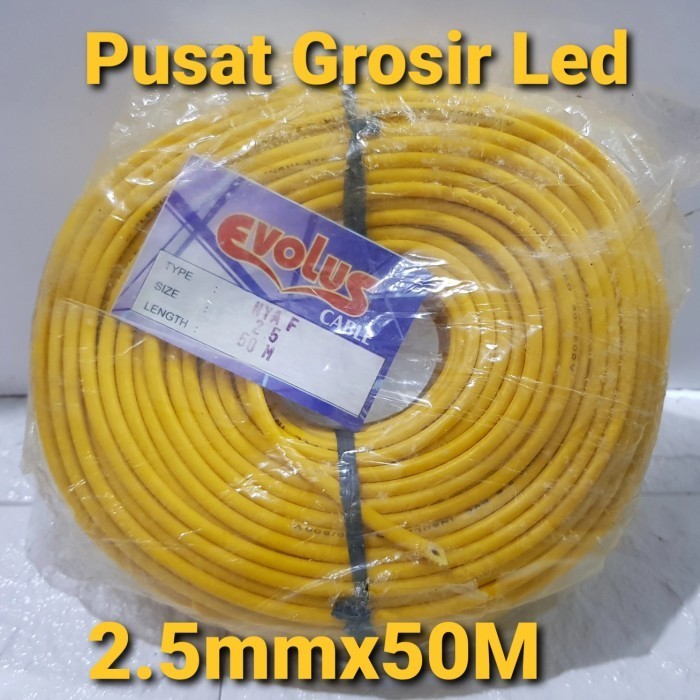 Kabel NYAF 2,5mm Panjang 50 meter Kabel Tunggal Serabut