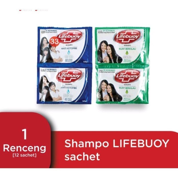 

SHAMPO LIFEBOY 1 RENCENG ( ISI 12 SACHET )