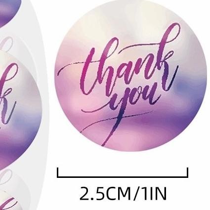 

OLH - Sticker Thank You Hologram 1 rol isi 500 Label Tempelan Paket Online TERLARIS