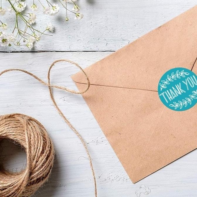 

OLH - Stiker Thank You Warna Cutting Stiker Murah Label Toples Stiker Ucapan TERLARIS