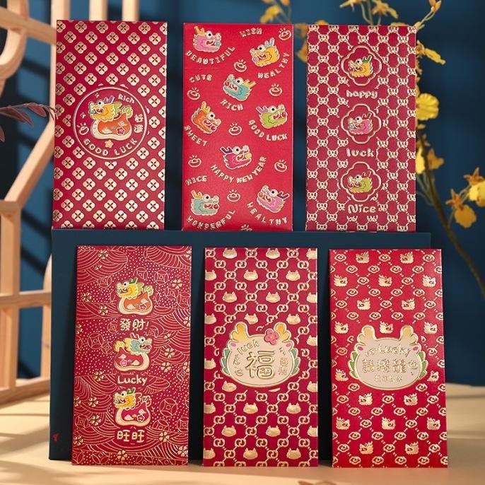 

OLH - Angpao Naga Panjang Premium Box isi 22 Ampao Sincia Emas Angpau 2024 TERLARIS