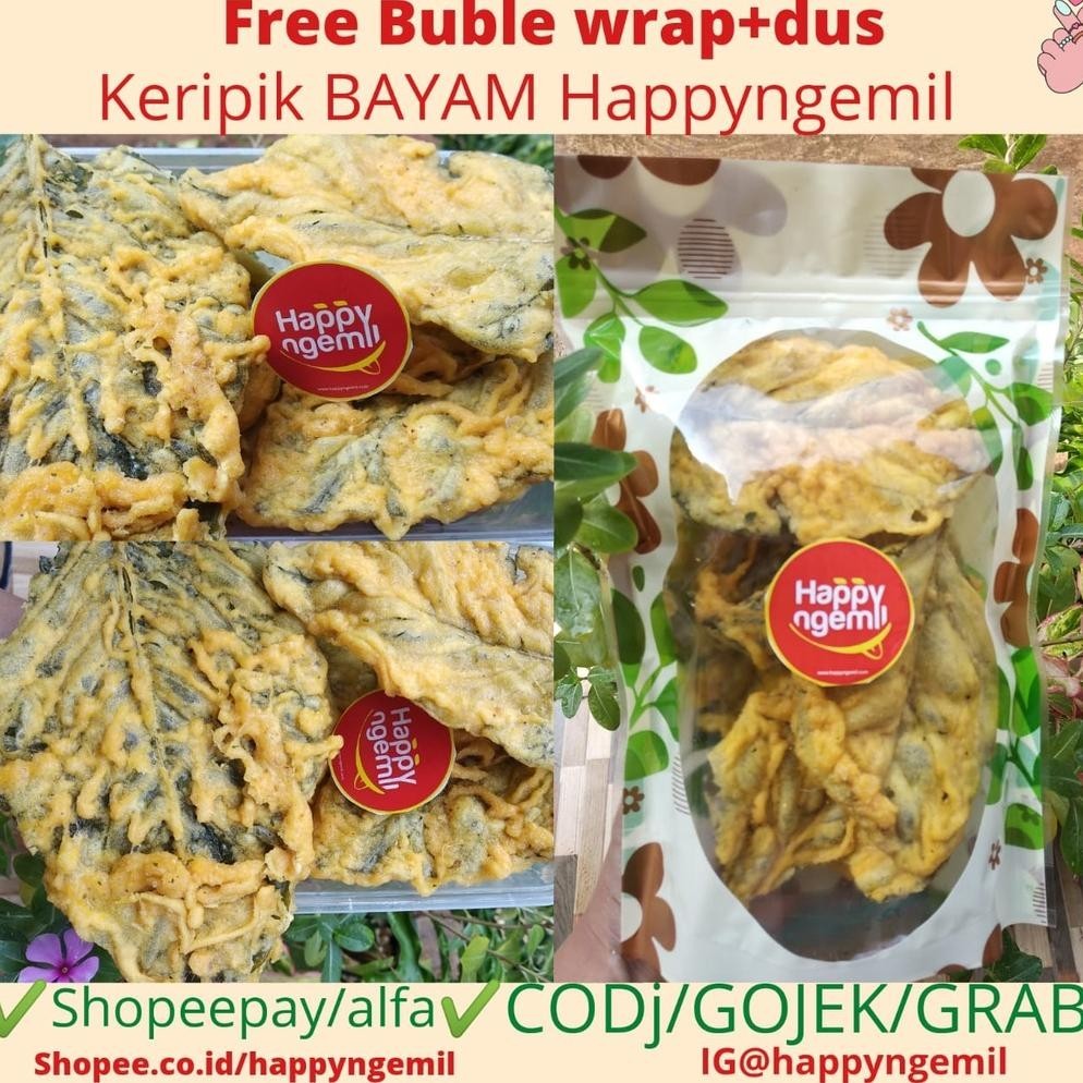 

Peyek Bayam Krispi Super Renyah 200gr