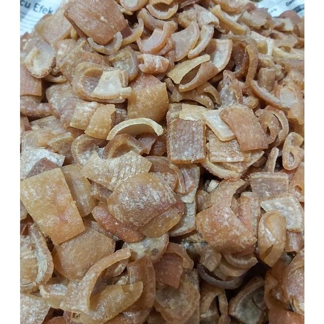 

kerupuk kulit babi/cu jiu ca jiu nong/kerupuk kulit samcen/kerupuk kulit babi siap goreng 300.grm