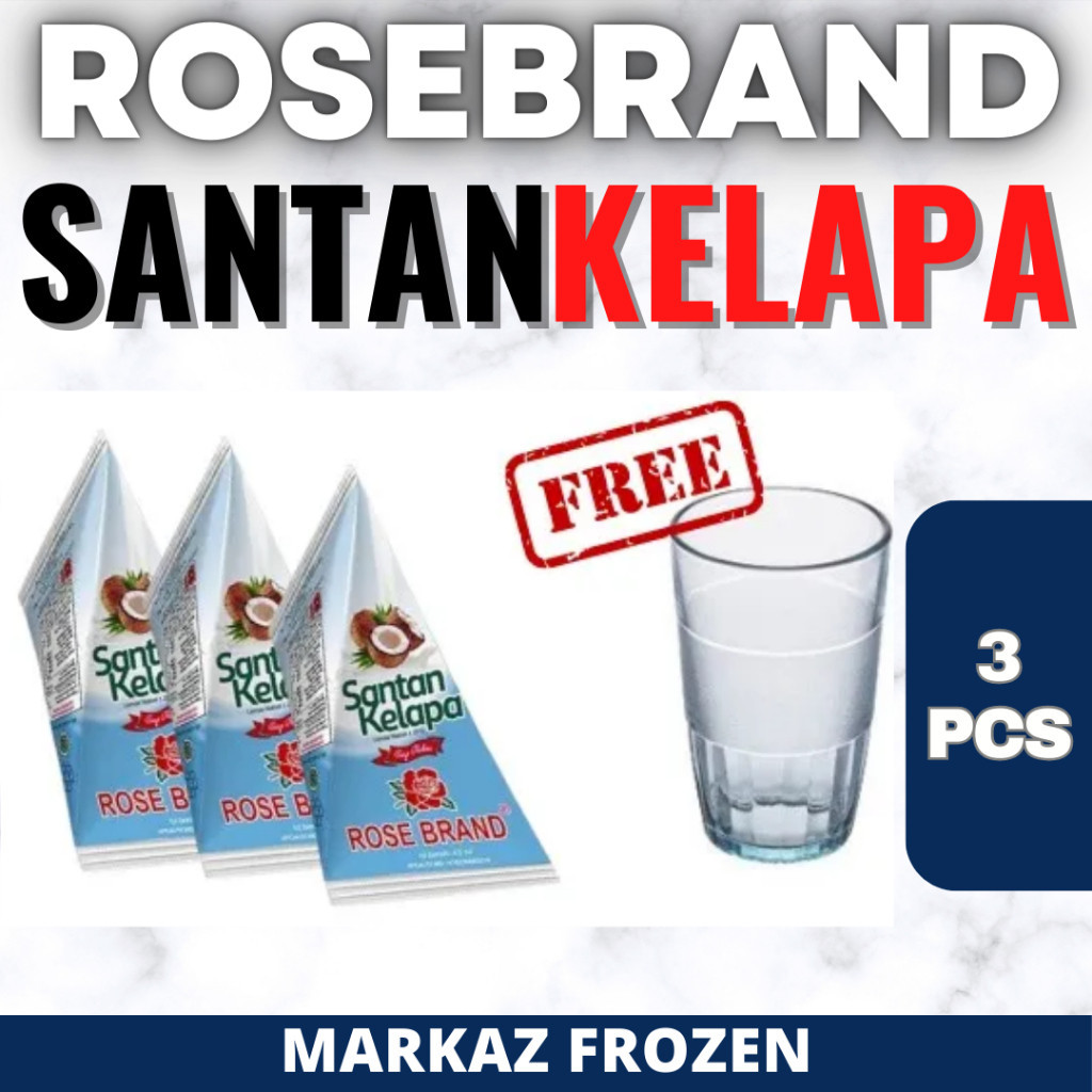 

ROSE BRAND SANTAN 3PCS *FREE GELAS* (12/Q)