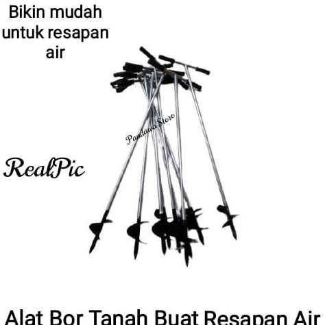 Termurah Bor Biopori / Alat Bor Tanah Manual Untuk resapan air / Alat