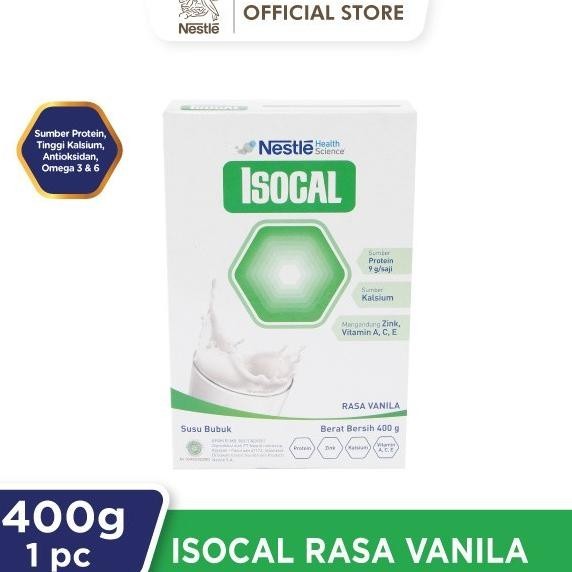 

NESTLE ISOCAL Susu Bubuk Keluarga Vanila Kotak 400g