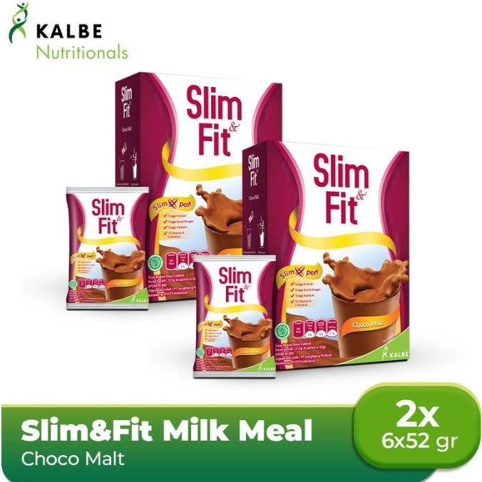 

Slim&Fit Milk Meal Replacement Choco Malt 6x52 gr (2pcs)