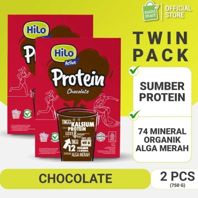 

Twin Pack: HiLo Active Chocolate 750gr - Susu Tinggi Kalsium
