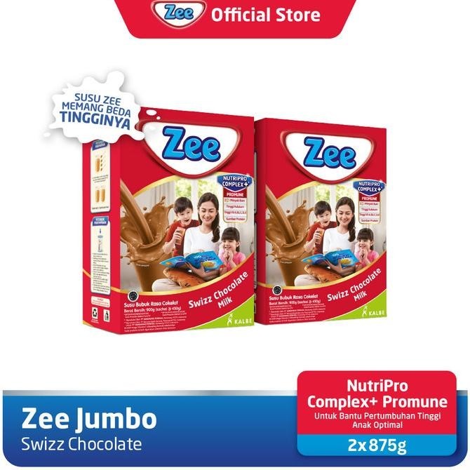 

Zee Reguler Jumbo Swizz Chocolate Milk 2x450G (2 Pack)