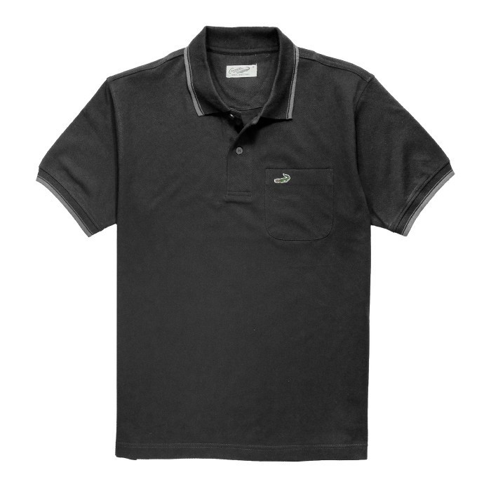 Crocodile CRCOLE 4 - Kaos Polo Pria Original - Katun - Black,M