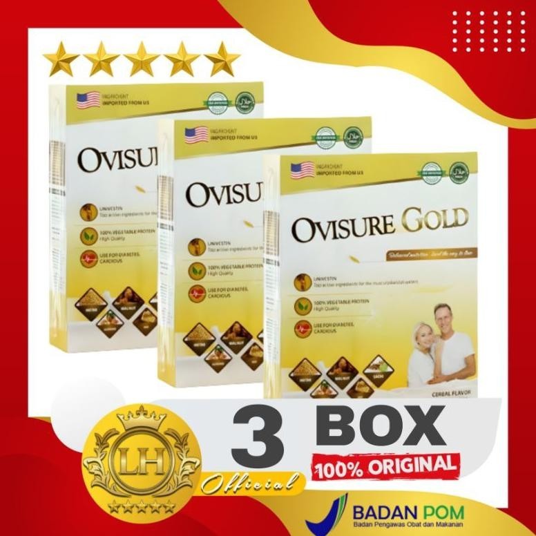 

YANG BARUUU [3 BOX] OVISURE GOLD SUSU ORINAL VITAMIN TULANG OBAT NYERI SENDI SARAF KEJEPIT DIABETES