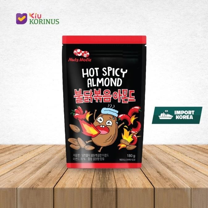 

Nuts Holic Hot Spicy Almond 180g / Kacang Almond Pedas