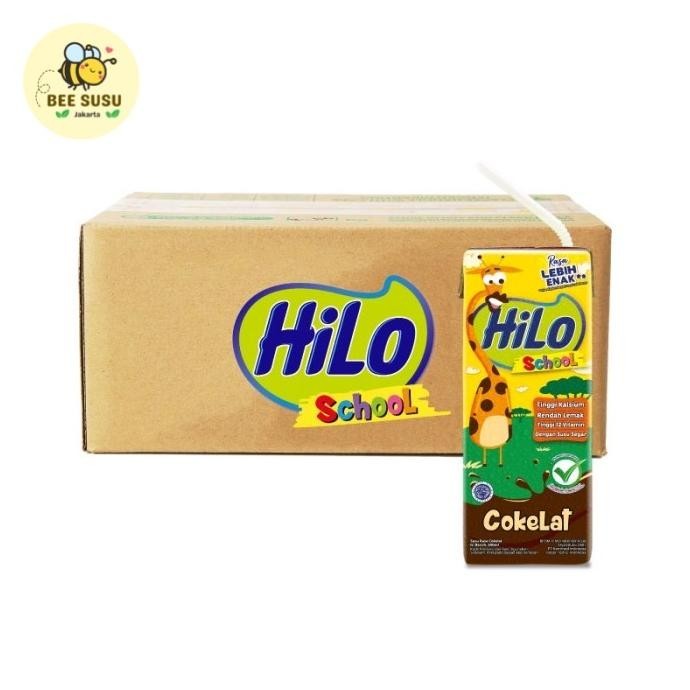 

Hilo School Coklat Susu Cair Ready To Drink Rtd 200Ml / 24Pc