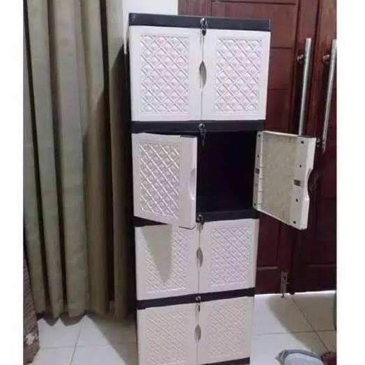 Lemari plastik aquose mini 4 susun