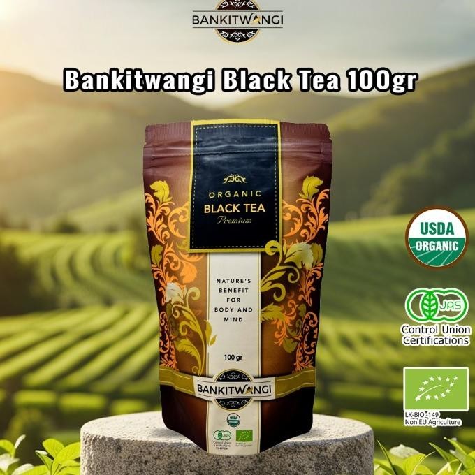 

Bankitwangi Teh Organik Black Tea Pouch 100gr || Teh Hitam Organik