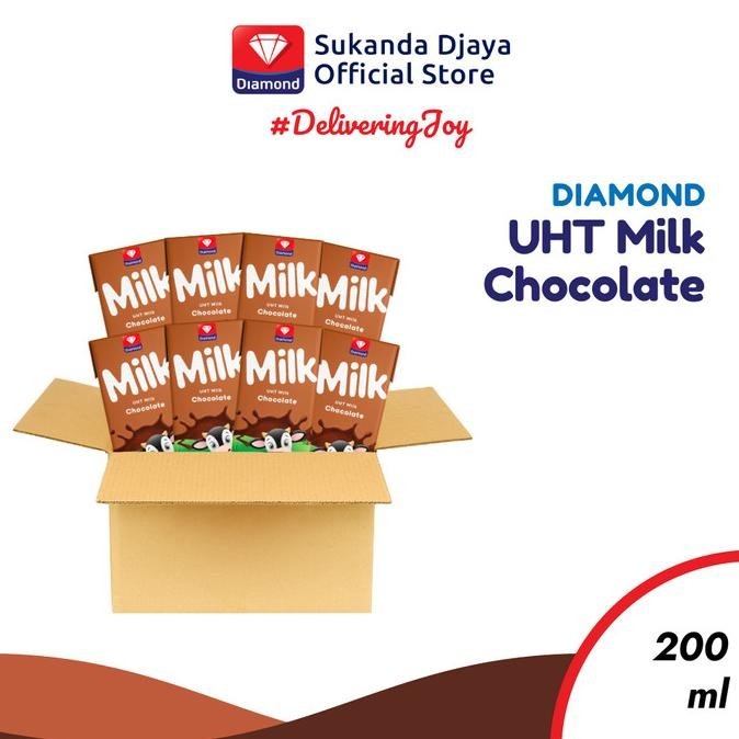 

Diamond Milk Susu UHT Chocolate Sleeve 200 ML 1 Karton