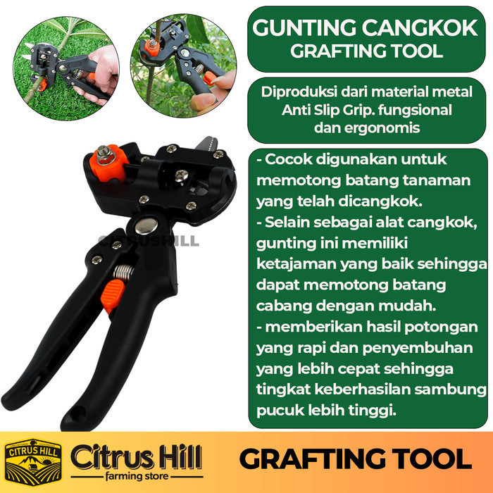 Grafting Tool Gunting Okulasi Cangkok Grafting Stek Sambungan Dahan