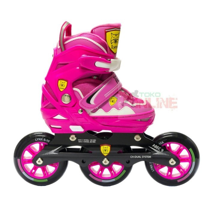 SEPATU RODA LYNX SPS65 SEMI SPEED INLINE SKATE - PINK ORIGINAL BEST QUALITY