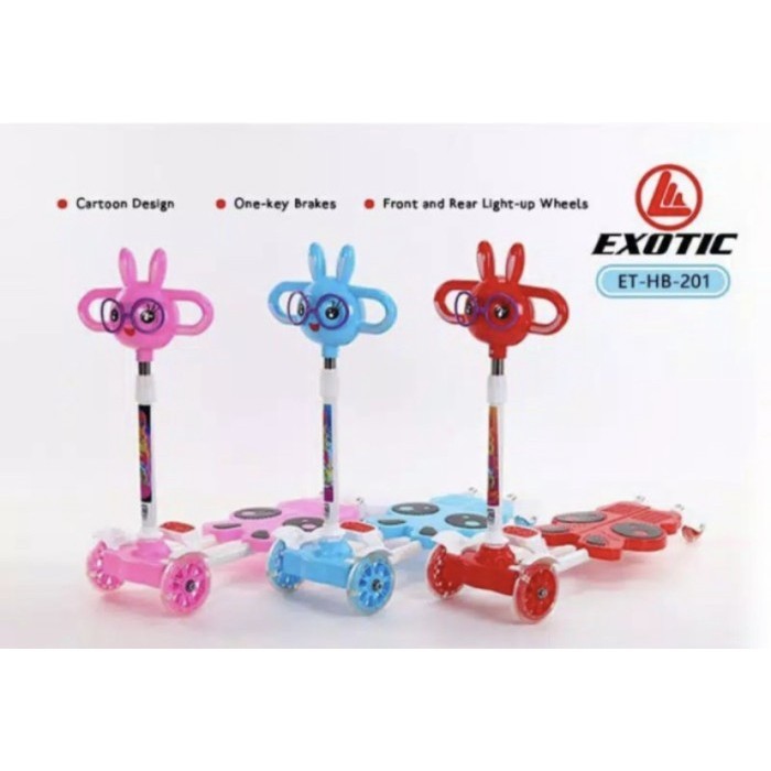 SKUTER ANAK EXOTIC HB 201 - SCOOTER GUNTING ANAK ORIGINAL BEST QUALITY