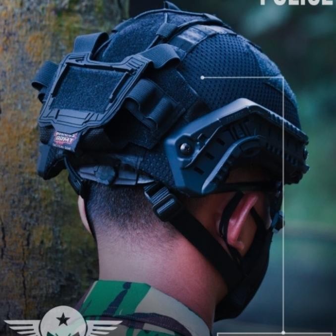 Helm Tactical Mich 2001 Cover Hitam