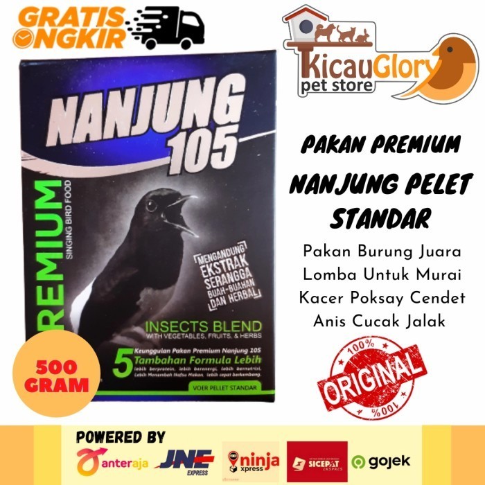 Terlaris!! Nanjung 105 Voer Pelet Ebod Jaya Pakan Burung Juara Lomba Untuk Murai