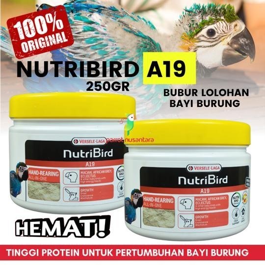 Terlaris Pakan Lolohan Burung Parrot Nutribird A19