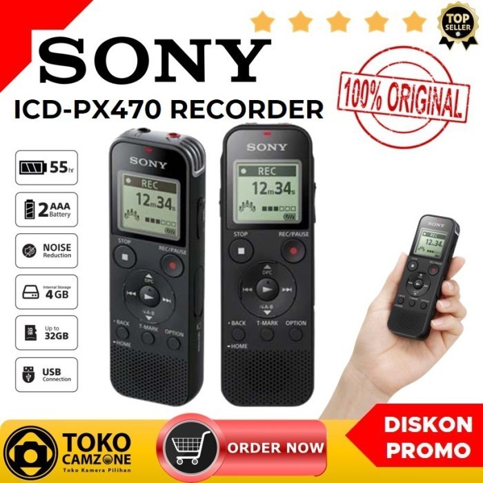 Sony ICD-PX470 / ICD PX470 Digital Voice Recorder