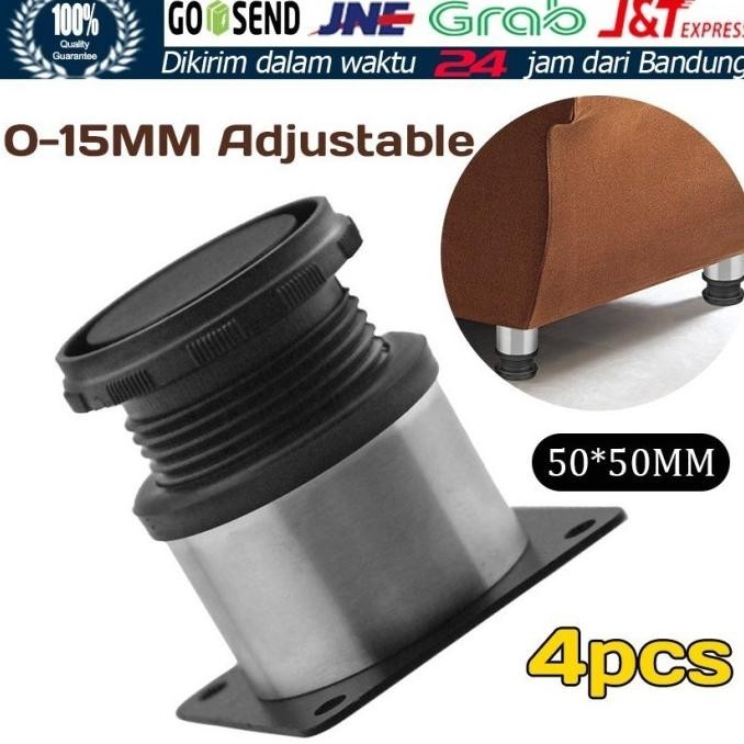 New Adjuster Stainless Steel Kaki Alas Meja Kursi Bangku Sofa Bunypomi