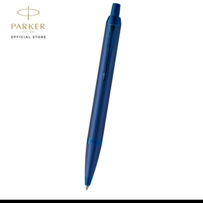 

Pulpen Parker Original IM Monochrome Blue Ballpoint Free Grafir Nama TA