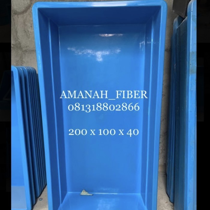 BAK FIBER PERSEGI / BAK FIBER KOTAK P:200 L:100 T:40