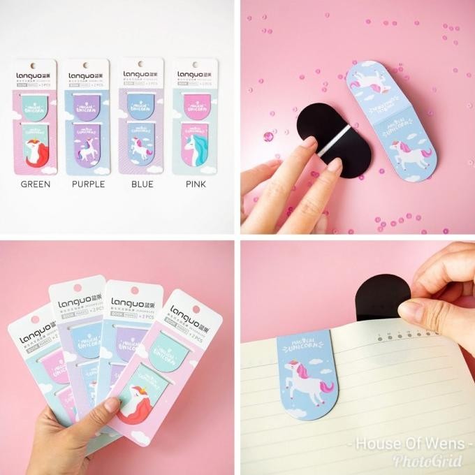 

New Dream Unicorn Magnetic Bookmark - Pembatas Buku Pengiriman Cepat