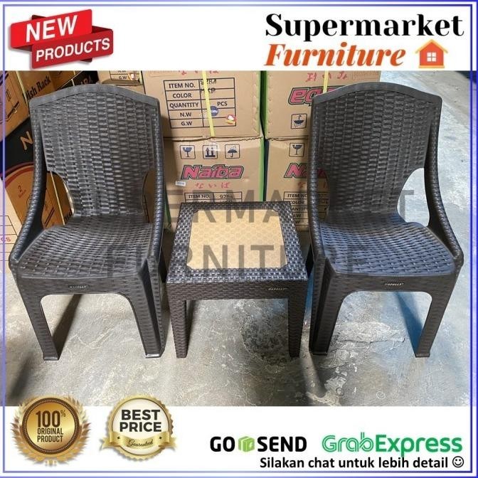 Kursi Plastik Set Prc 221 Ckmr+ Meja 2Kursi + 1Meja . Lapakbuzzo
