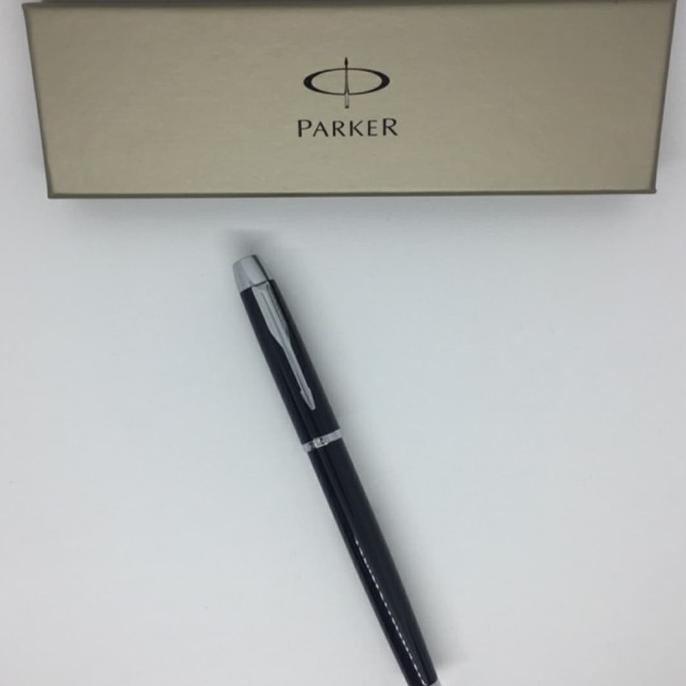 

Pulpen Parker IM Roller Ball LQ Black Crome Trim Klip Silver Original TA