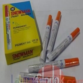

Spidol Permanent Paint Marker Snowman Orange Isi 12 Pcs