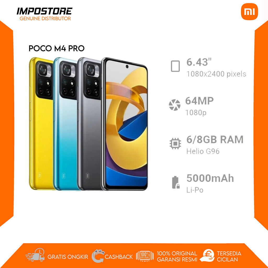 POCO M4 PRO - 6/128GB - HELIO G96 - REPACK