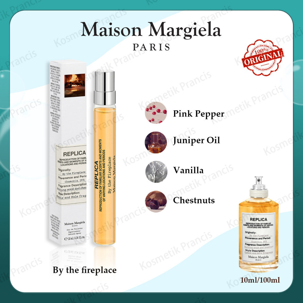 [PREMIUM] BEST PRODUCT Maison Margiela By The Fireplace EDT Parfum Travel Size 10ml/100m l-Wewangian