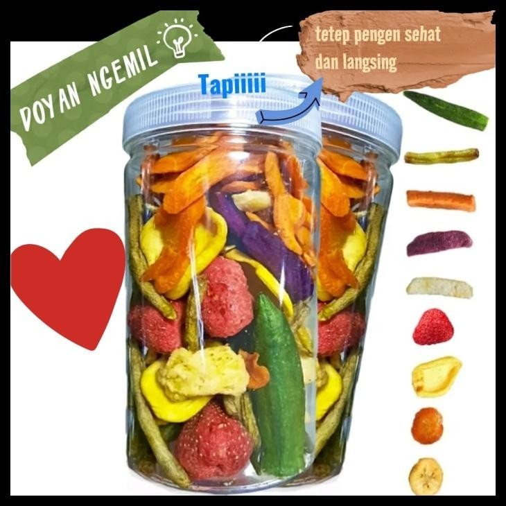 

Keripik Mix Sayur Kemasan Toples Originalll 100%