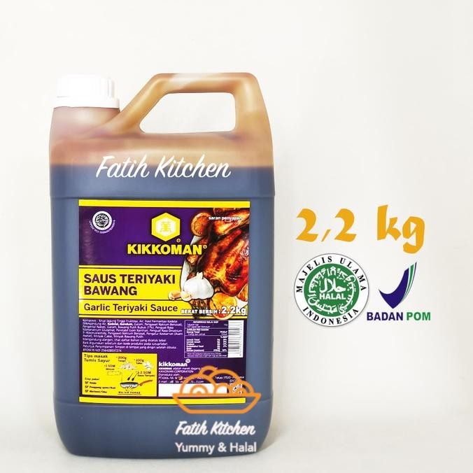 

Kikkoman Garlic Teriyaki Sauce Halal 2 Liter - Saus Teriyaki Bawang