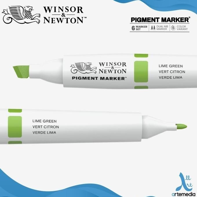 

Marker Winsor & Newton Dual Nib Pigment Marker Set 6 Spidol Warna