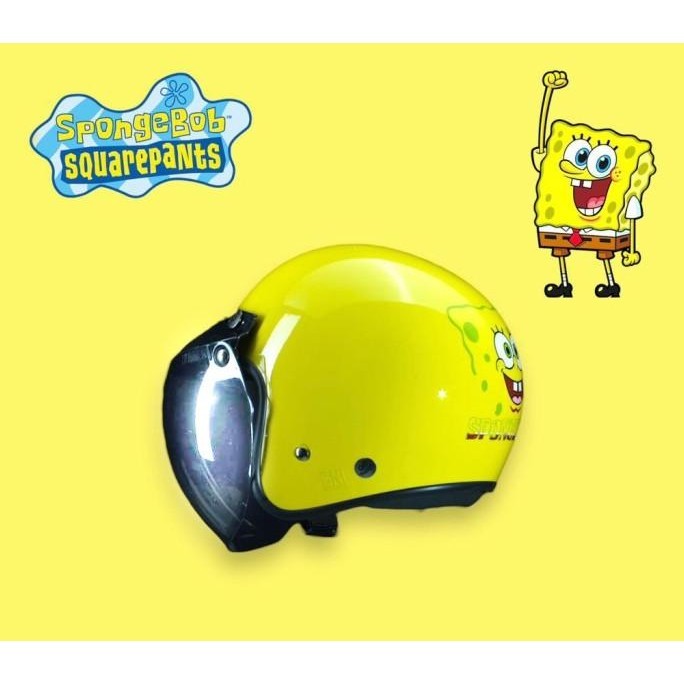 Helm Anak Retro Neo Spongebob Kualitas Premium